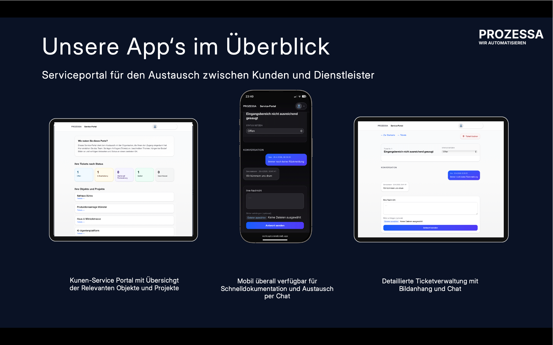 WorkCaptureWeb App – Planung, Verwaltung & Service